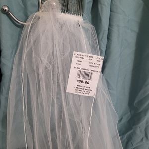 David's Bridal long veil